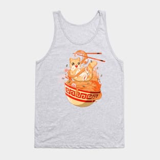 Cat Ramen Bowl Tank Top